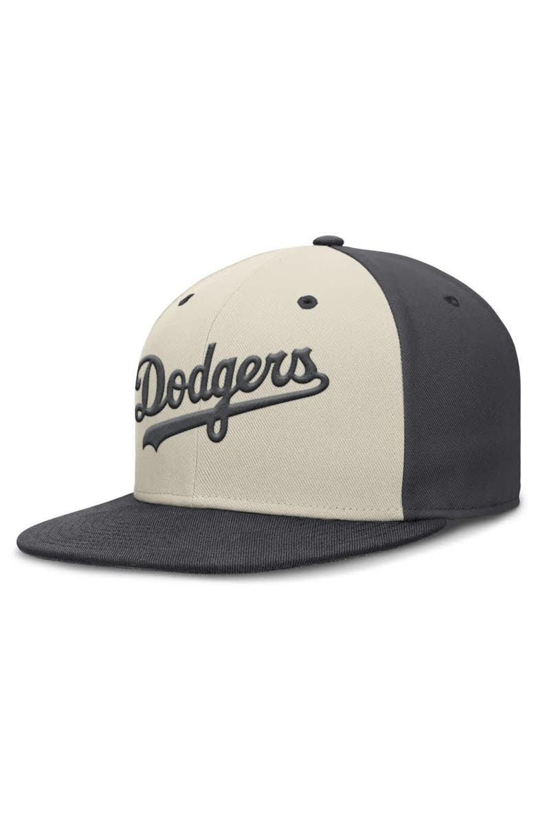 Nike Men's Nike Cream Los Angeles Dodgers Dri-FIT True Fitted Hat, Alternate, color, Cream