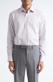 ZEGNA Centoventimila Minicheck Button-Up Shirt