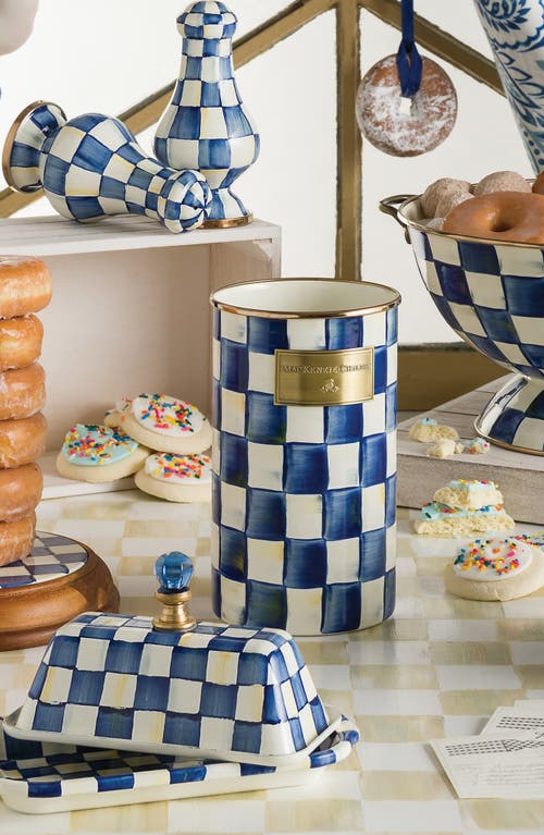 Mackenzie-childs Mackenzie Childs Royal Check Utensil Holder