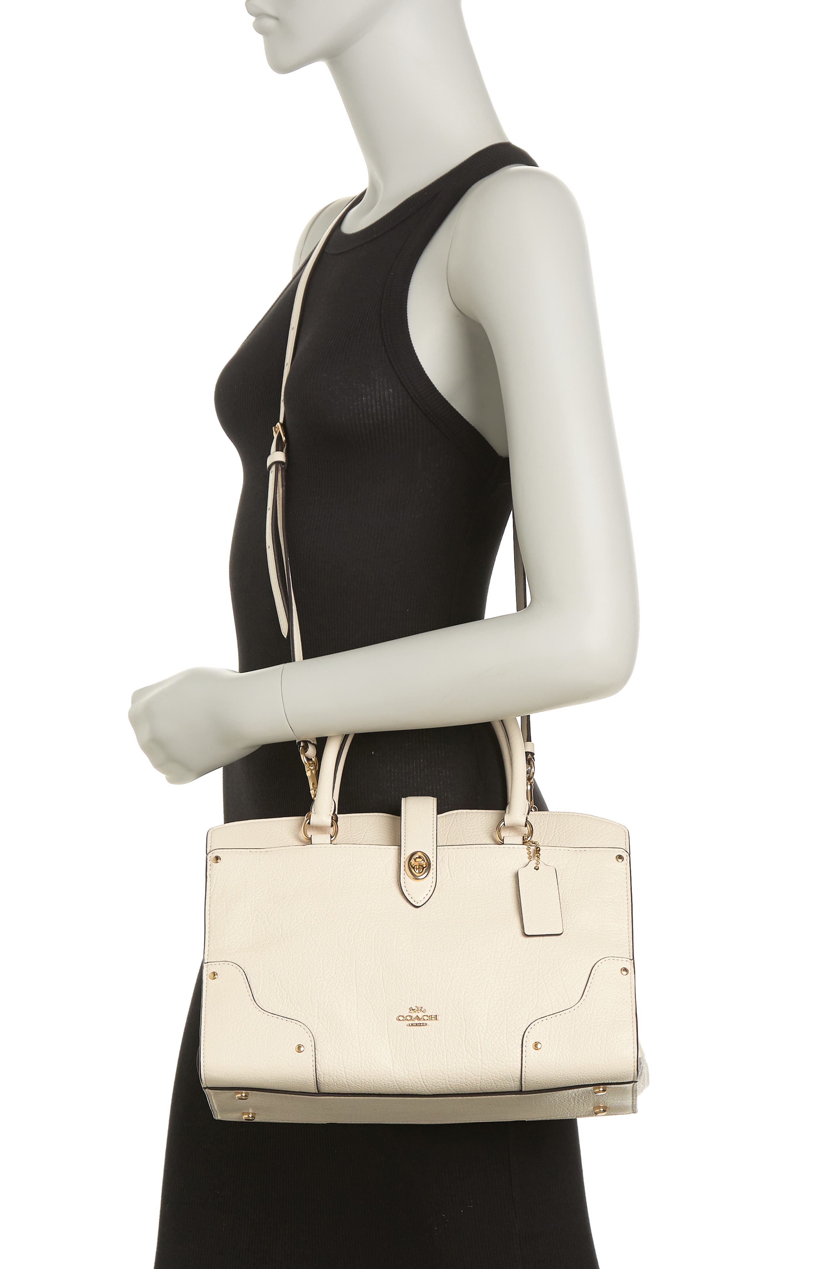 COACH 'Mercer 30' Leather Satchel, Alternate, color, 