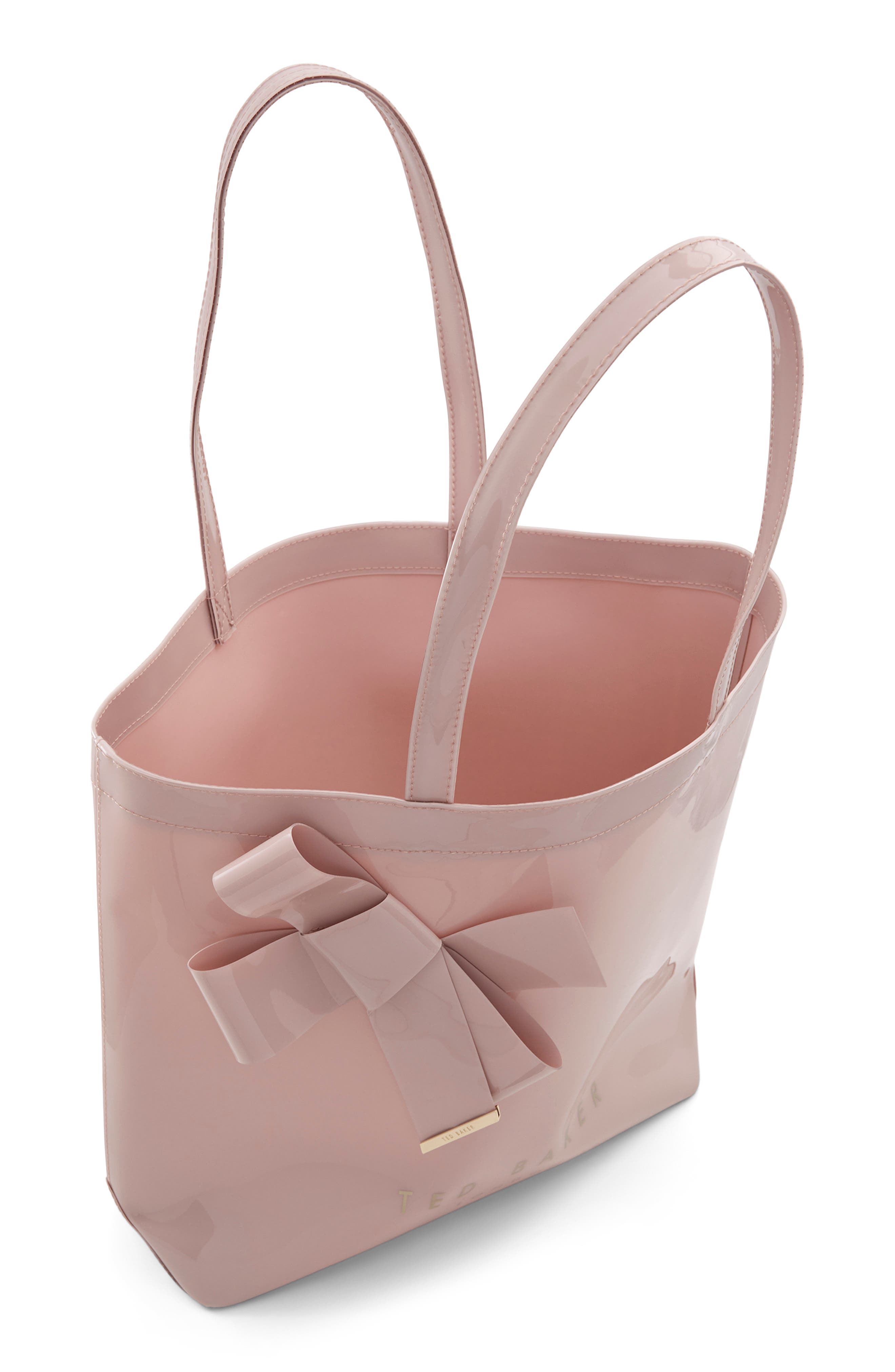 Ted Baker Nicon Knot Bow Large Icon Tote, Alternate, color, Pink