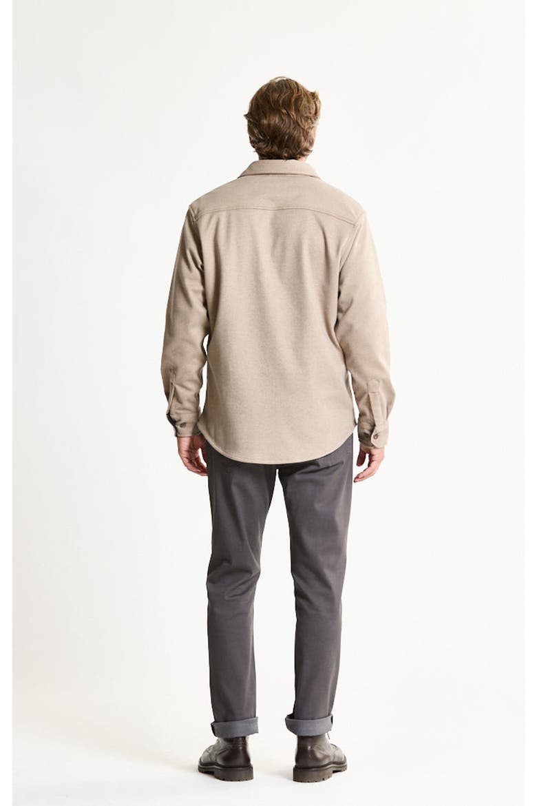 Poly Rayon Twill Overshirt, Alternate, color, TAUPE
