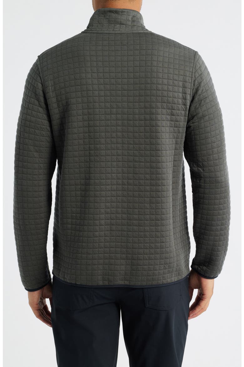 Downvalley Quilted Quarter Zip, Alternate, color, DARK FOREST