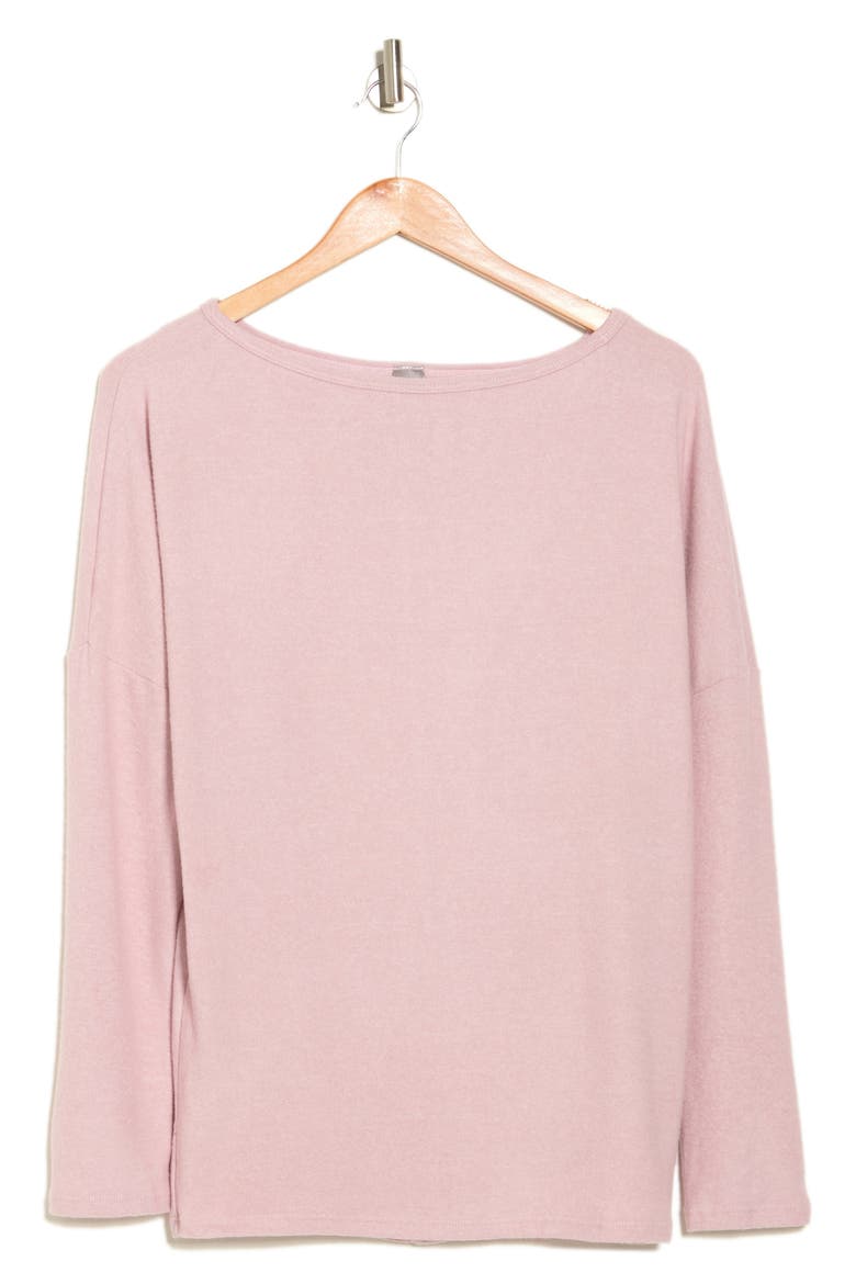 Boatneck Dolman Sleeve Sweater, Alternate, color, GOSSAMER PINK