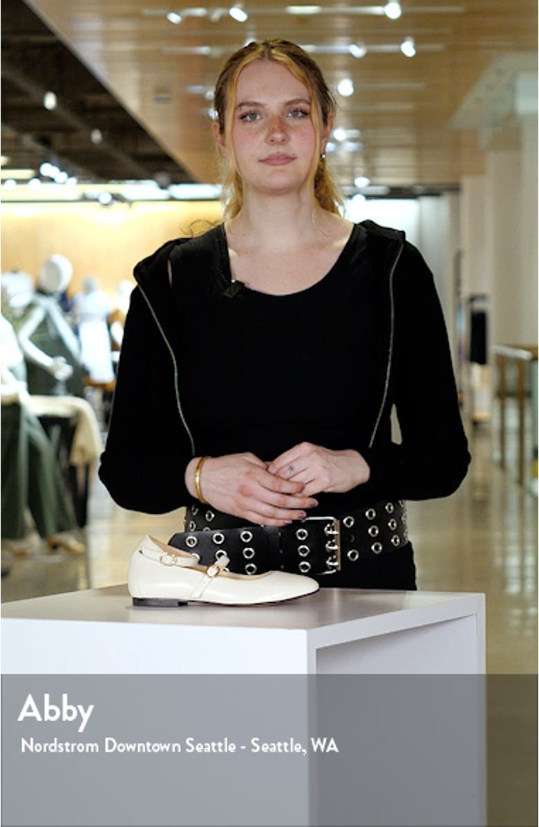 Evelyn Ankle Strap Mary Jane Flat, sales video thumbnail