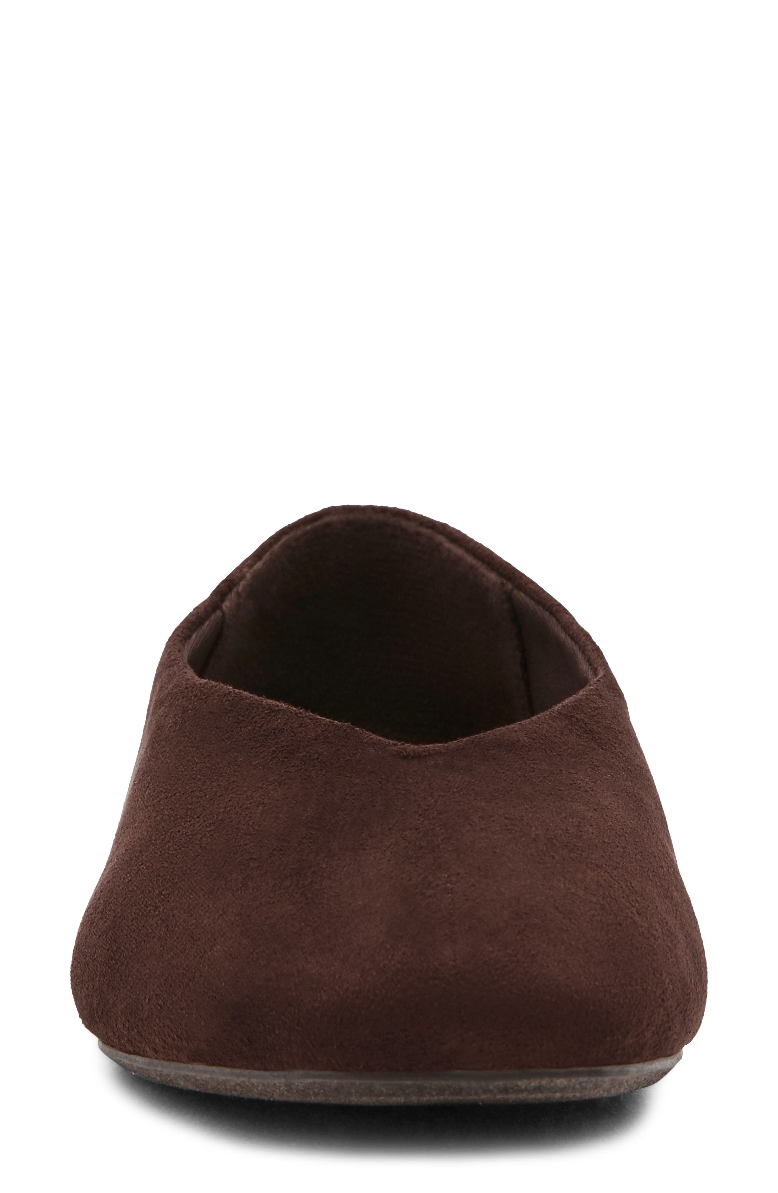 Mellina Faux Leather Flat, Alternate, color, CHOCOLATE