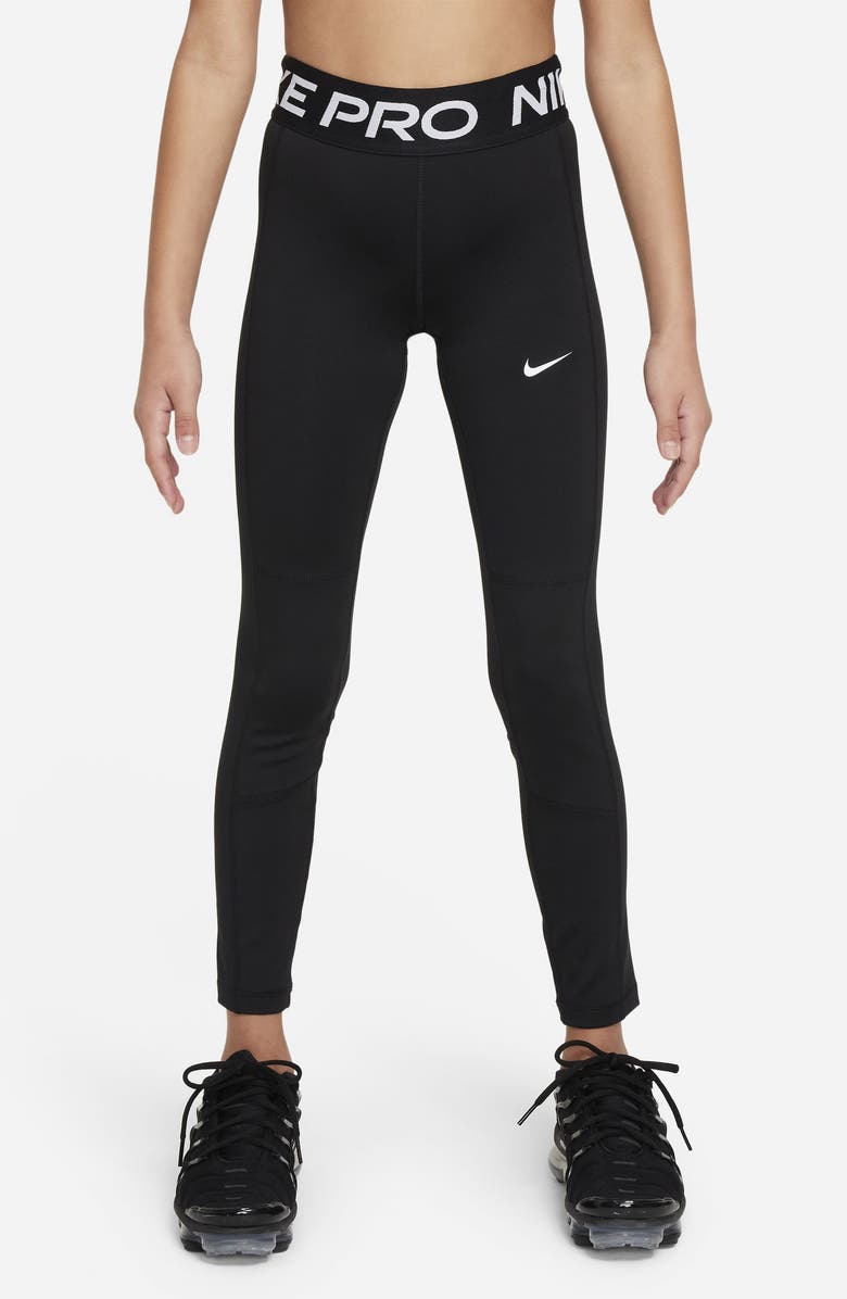 Nike Kids' Dri-FIT Pro Leak Protection Leggings, Main, color, 