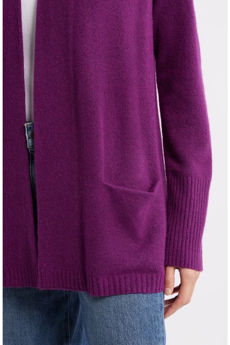 Open Front Cardigan, Alternate, color, PURPLE DARK