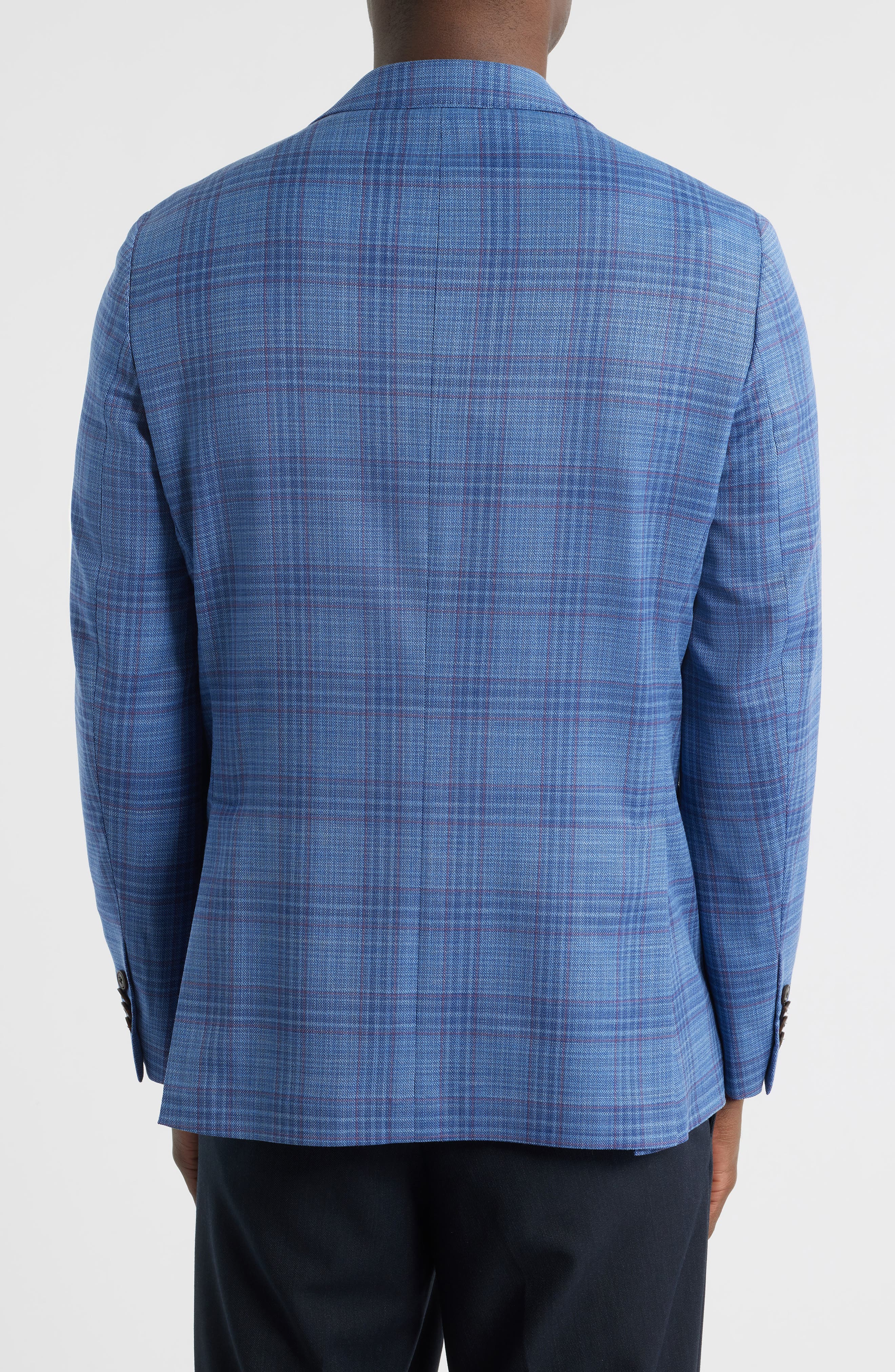 Midland Soft Constructed Plaid Stretch Wool Sport Coat - image 2