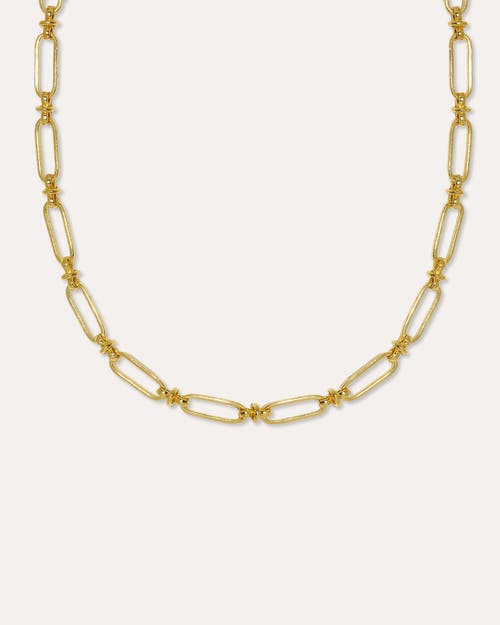 Ottoman Hands Essential Charm Link Chain Necklace In Gold