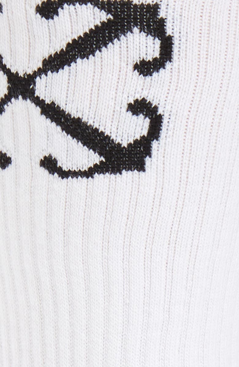 Off-White Arrow Mid Calf Socks, Alternate, color, 