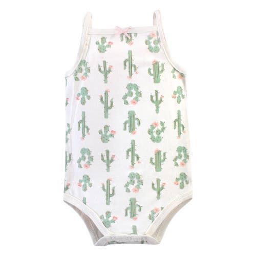 Hudson Baby Soft Cotton Sleeveless Bodysuit In Pink