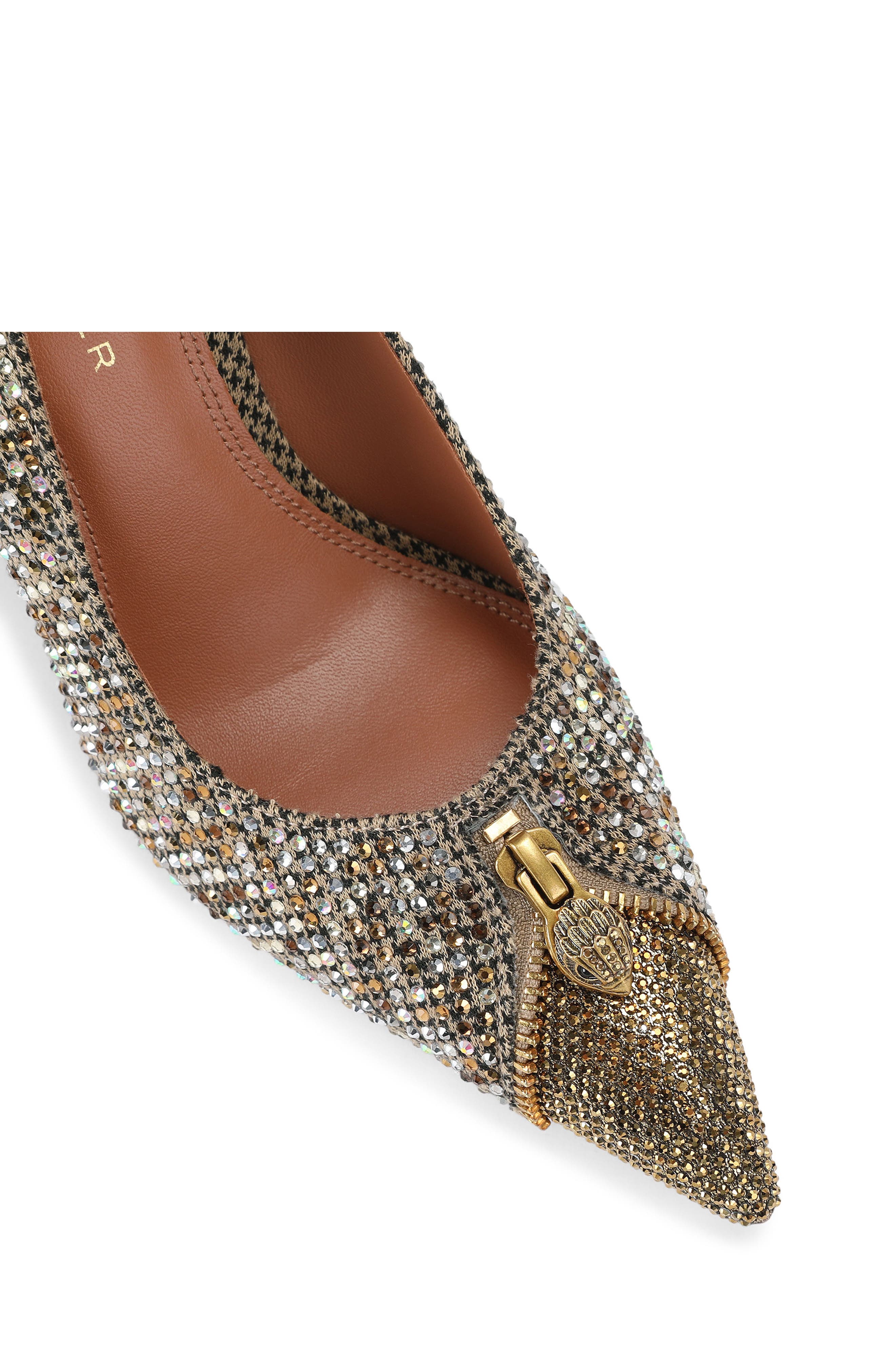 Zip Court Crystal Pump, Alternate, color, OPEN BEIGE