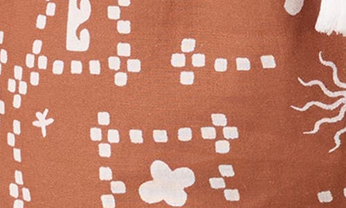 O'neill Keagan Abstract Print Drawstring Shorts In Brown