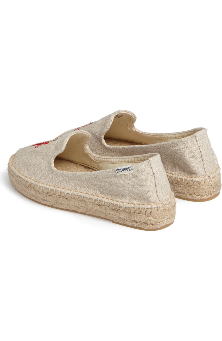 Soludos x Mary Matson Lobster & Crab Platform Espadrille, Alternate, color,