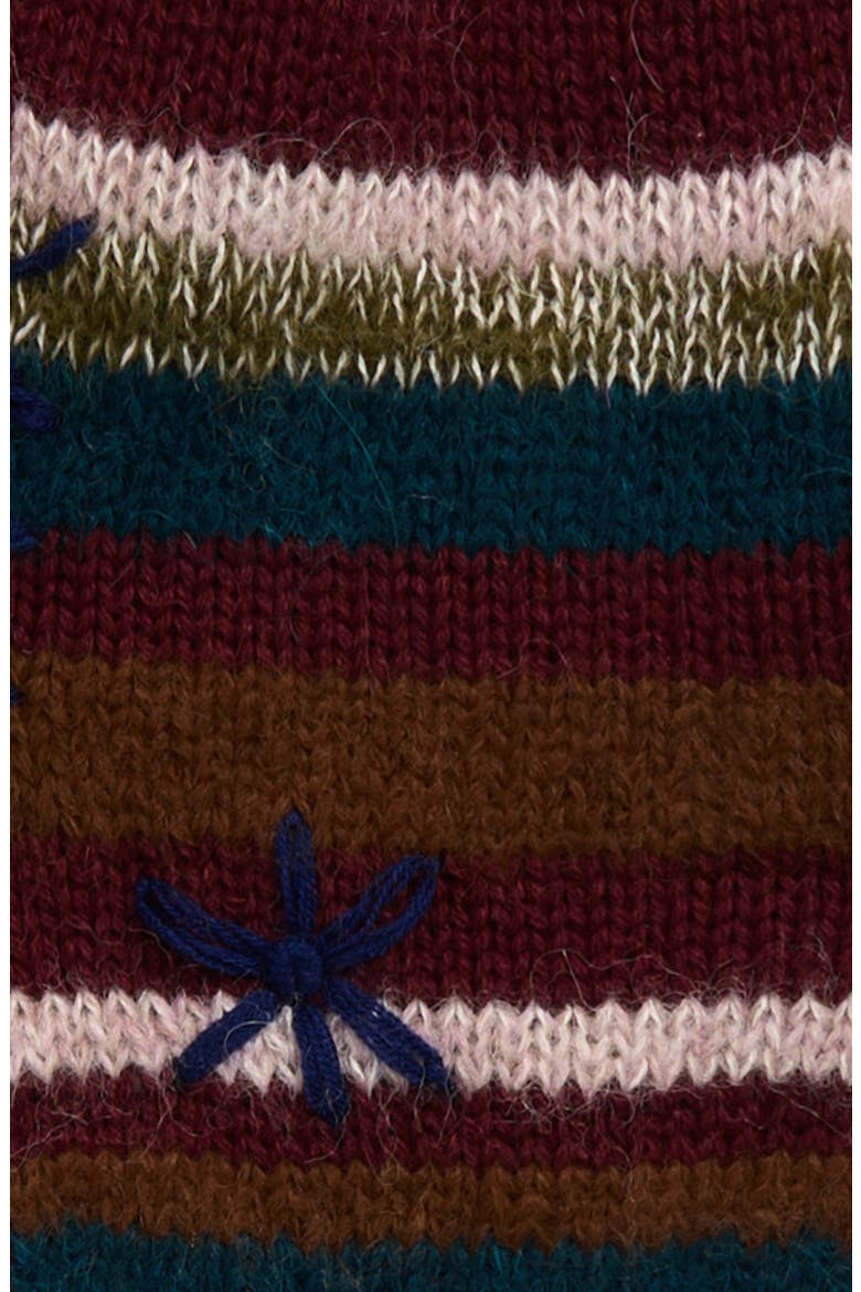 Alpaca Blend Trapper Hat, Alternate, color, BROWN RAINBOW