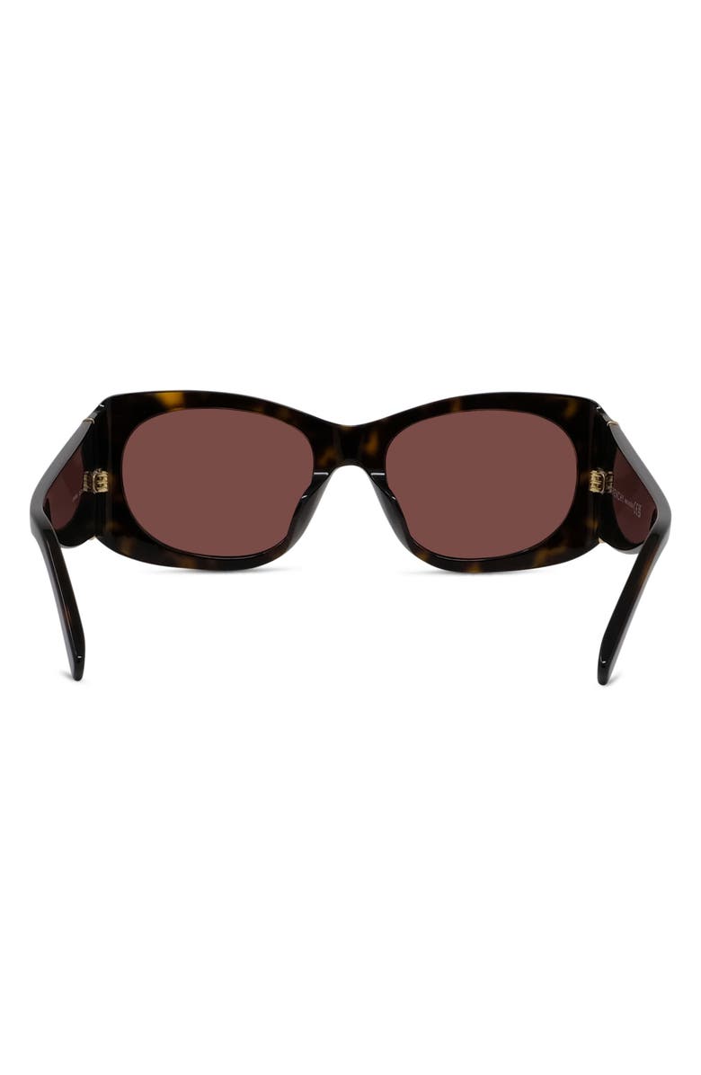 Givenchy 53mm Geometric Sunglasses, Alternate, color, Dark Havana / Bordeaux