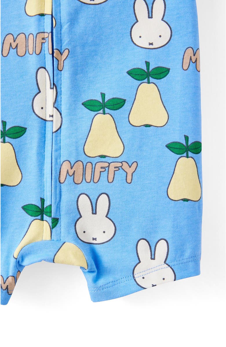 Cotton On Kids The Billie Short Sleeve Zip Romper License, Alternate, color, Lcn Mif Blue Bonnet Miffy