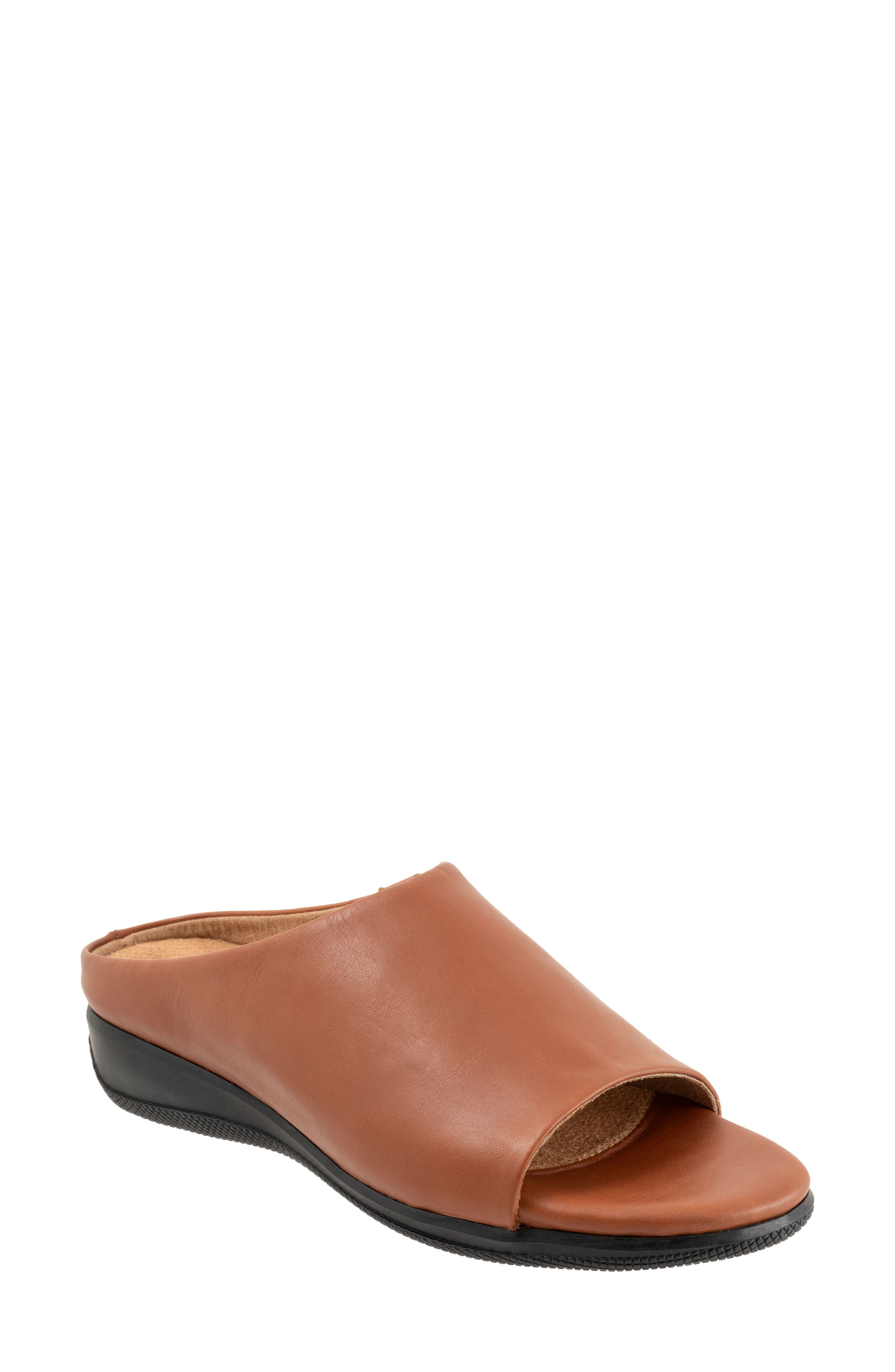 Turner Wedge Slide Sandal, Main, color, LUGGAGE