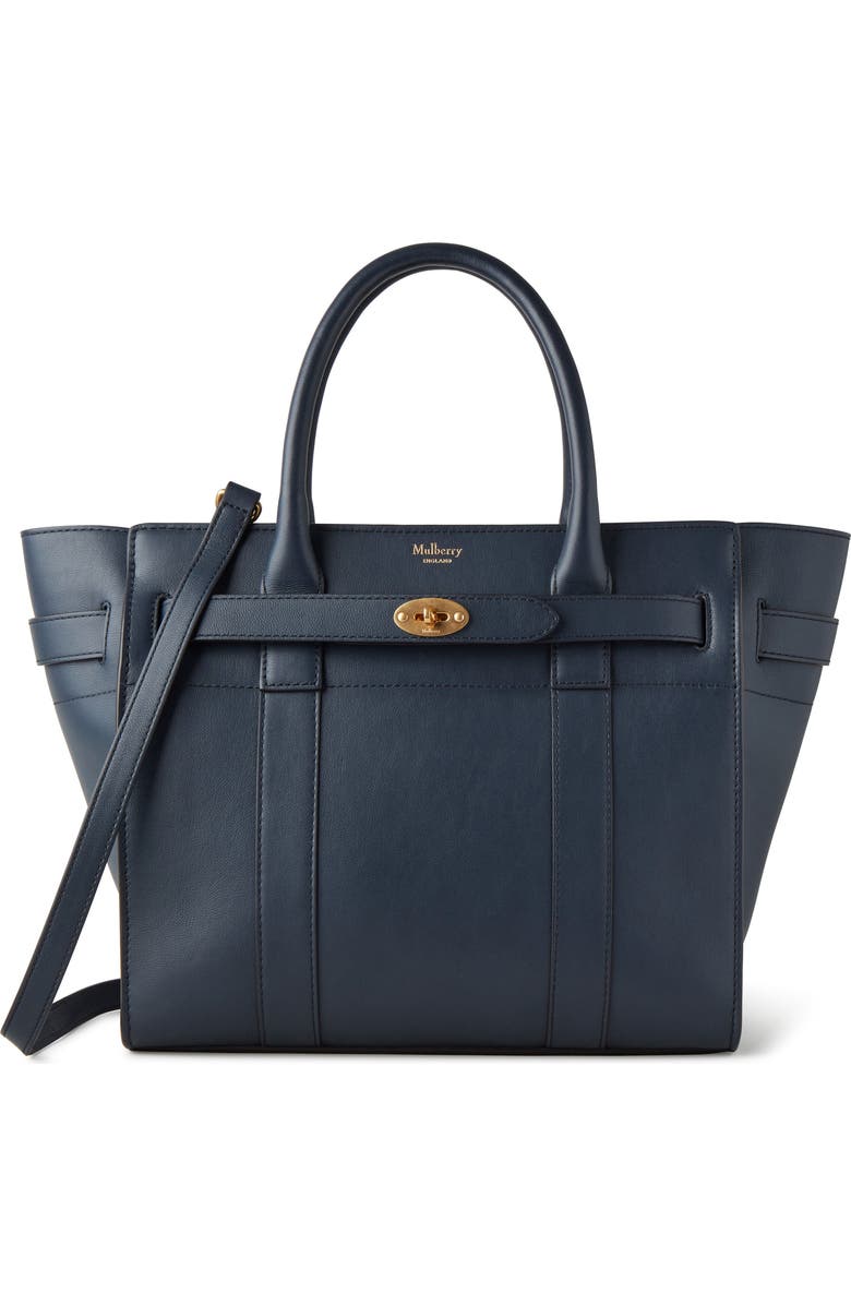 Mulberry Small Zip Bayswater Classic Leather Tote, Main, color,