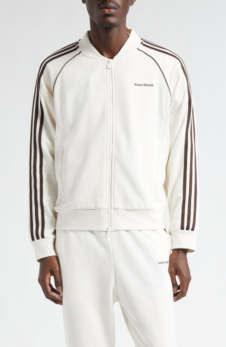 ADIDAS X WALES BONNER x Wales Bonner 3-Stripes Cotton & Recycled Polyester Track Jacket, Main, color,