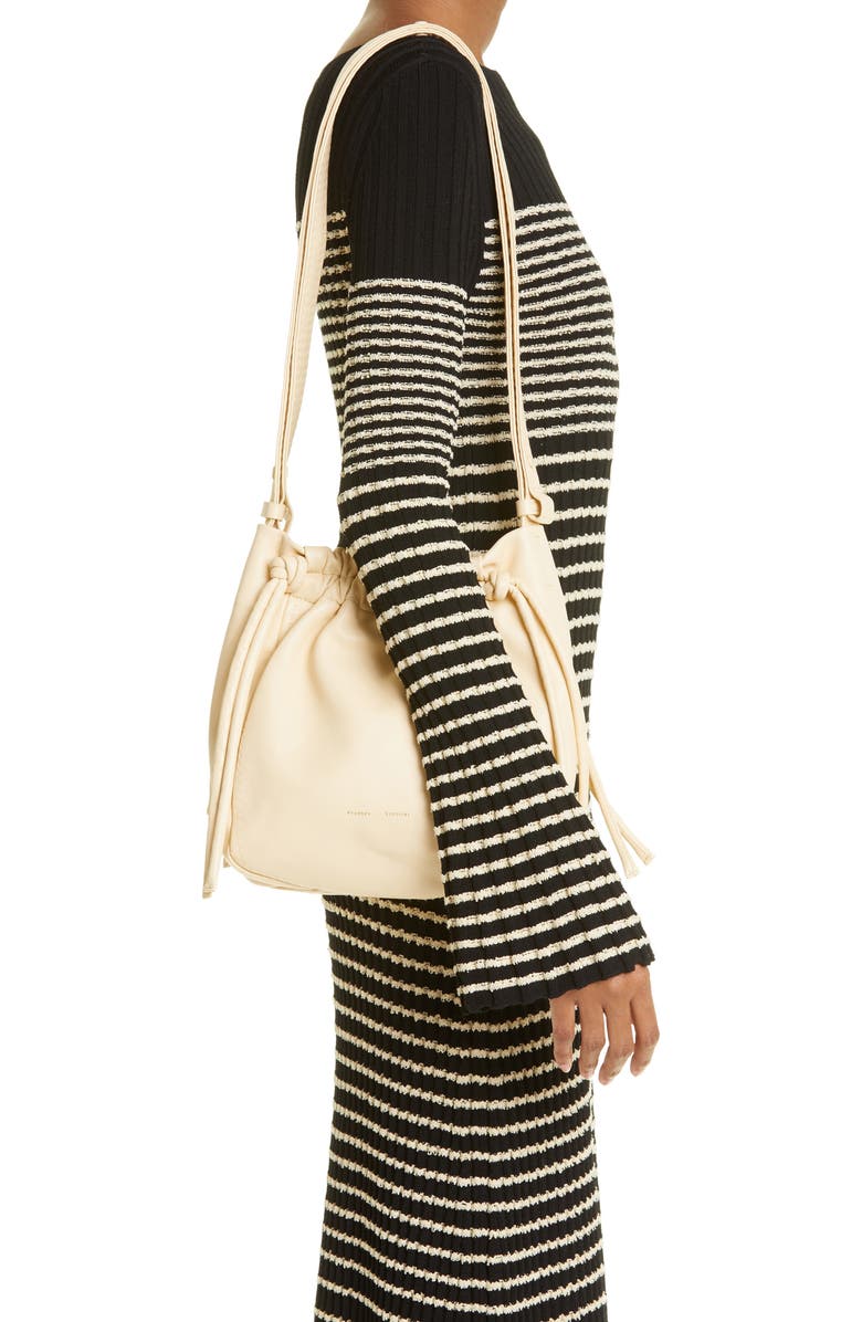 Proenza Schouler Drawsting Pouch Leather Crossbody Bag, Alternate, color,