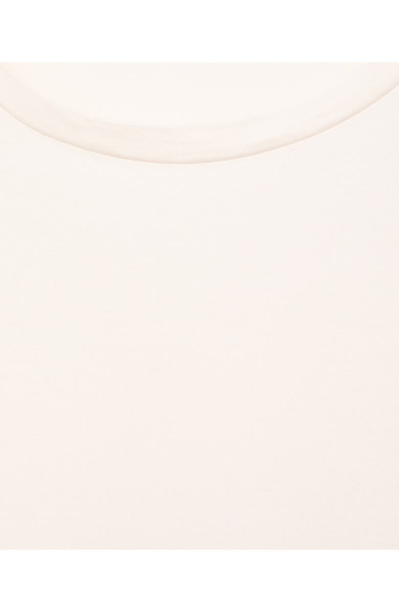 MANGO Long Sleeve Pajama T-Shirt, Alternate, color, Vanilla