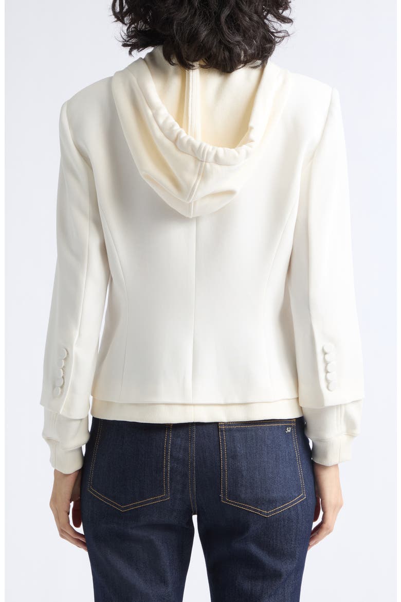 Le Petite Khloe Zip-Up Hoodie Blazer, Alternate, color, IVORY/ IVORY