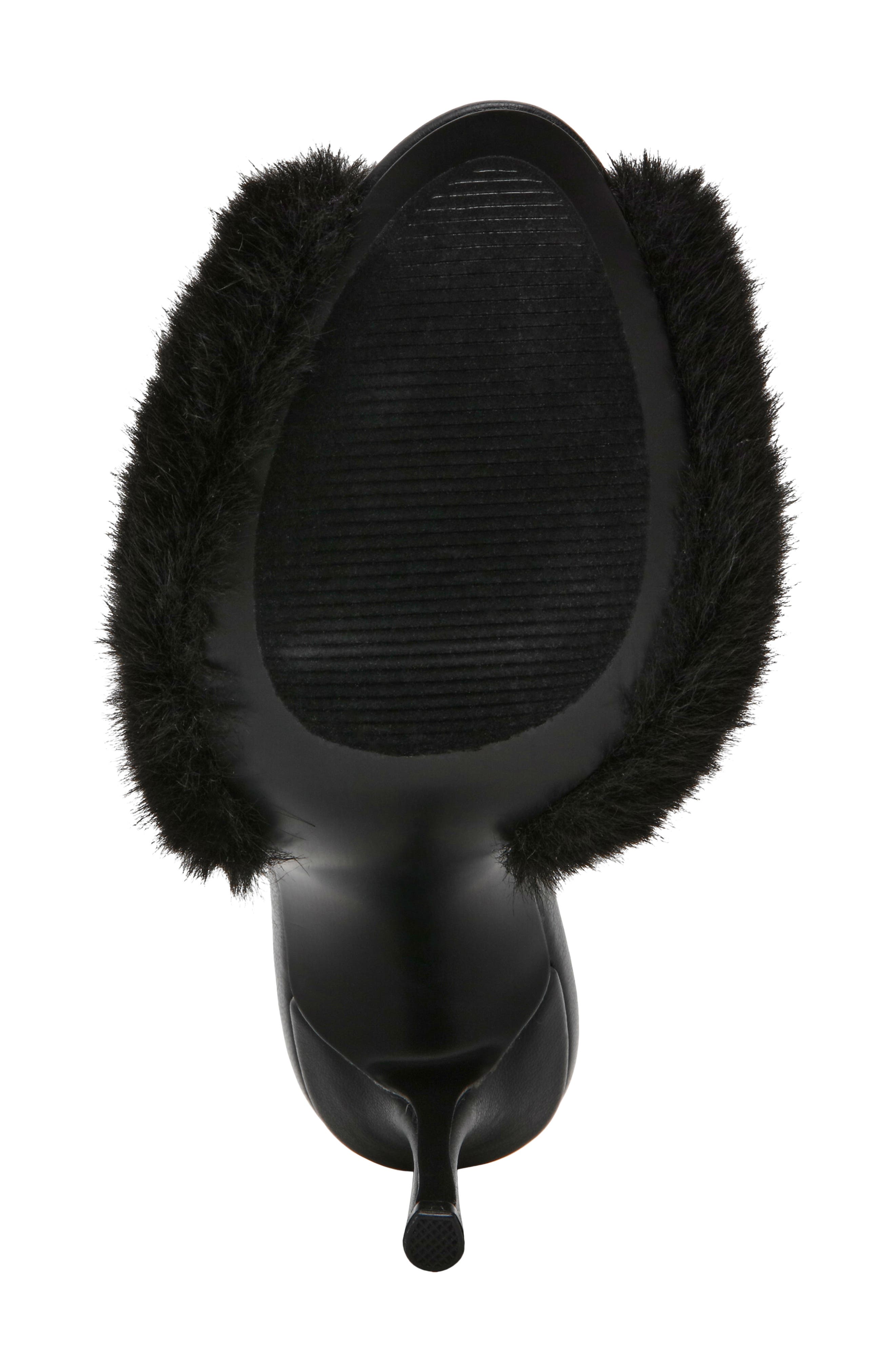 Steve Madden Priya Faux Fur Sandal, Alternate, color, 