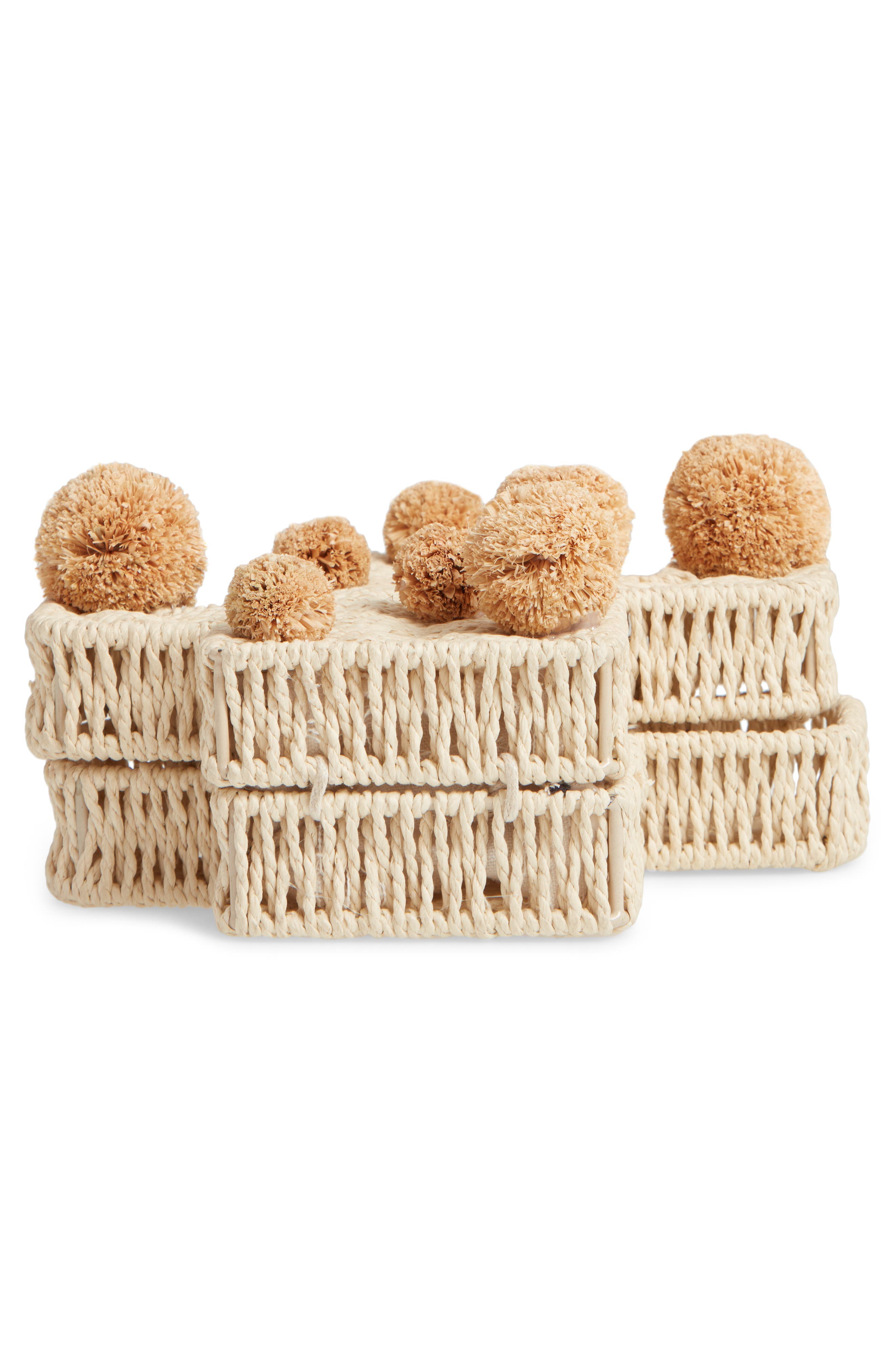 Knotty Cactus Straw Crossbody Bag, Alternate, color, 