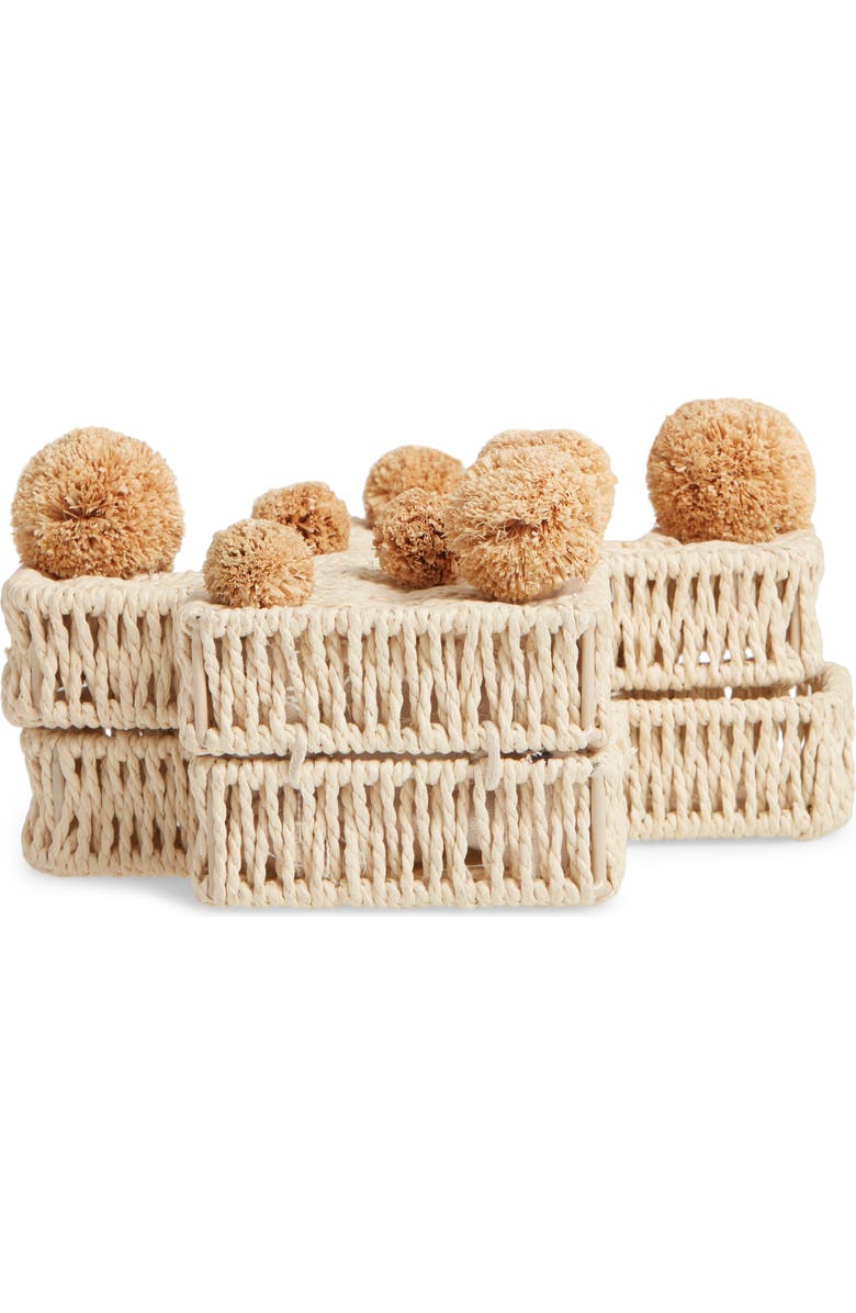 Knotty Cactus Straw Crossbody Bag, Alternate, color,