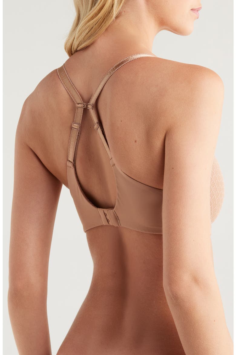 Norah Chic Plunge T-Shirt Bra, Alternate, color, COFFEE LATTE