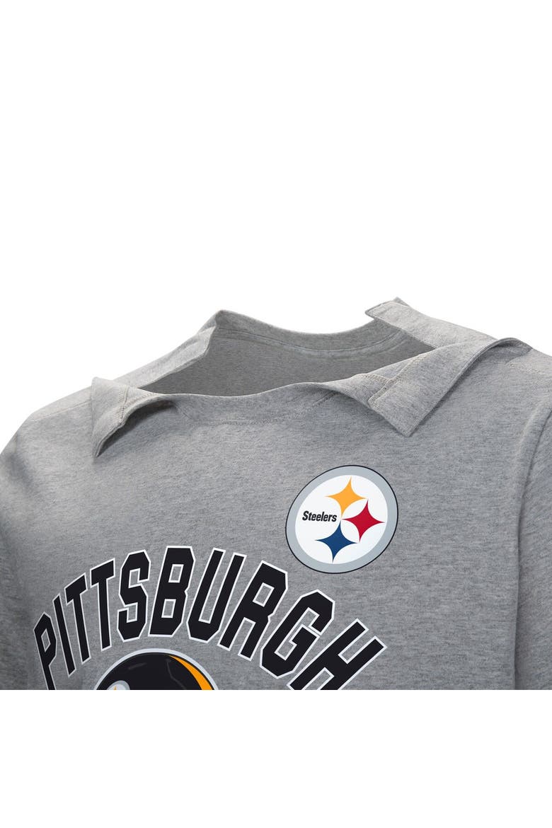 Men's  Gray Pittsburgh Steelers Tackle Adaptive T-Shirt, Alternate, color, Gray