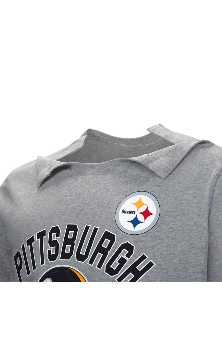 NFL Men's Gray Pittsburgh Steelers Tackle Adaptive T-Shirt, Alternate, color, Gray