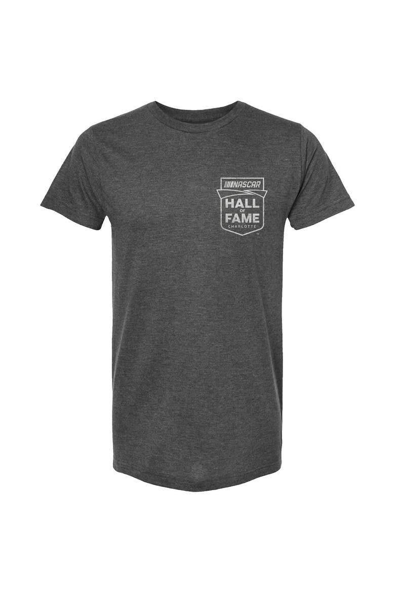 Men's Checkered Flag Charcoal 2023 NASCAR Hall of Fame Racing For Retro T-Shirt, Alternate, color, Charcoal