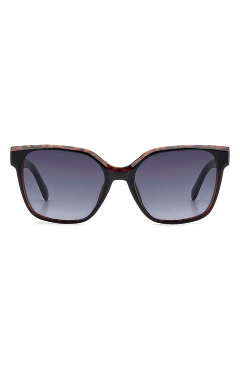 55mm Gradient Cat Eye Sunglasses