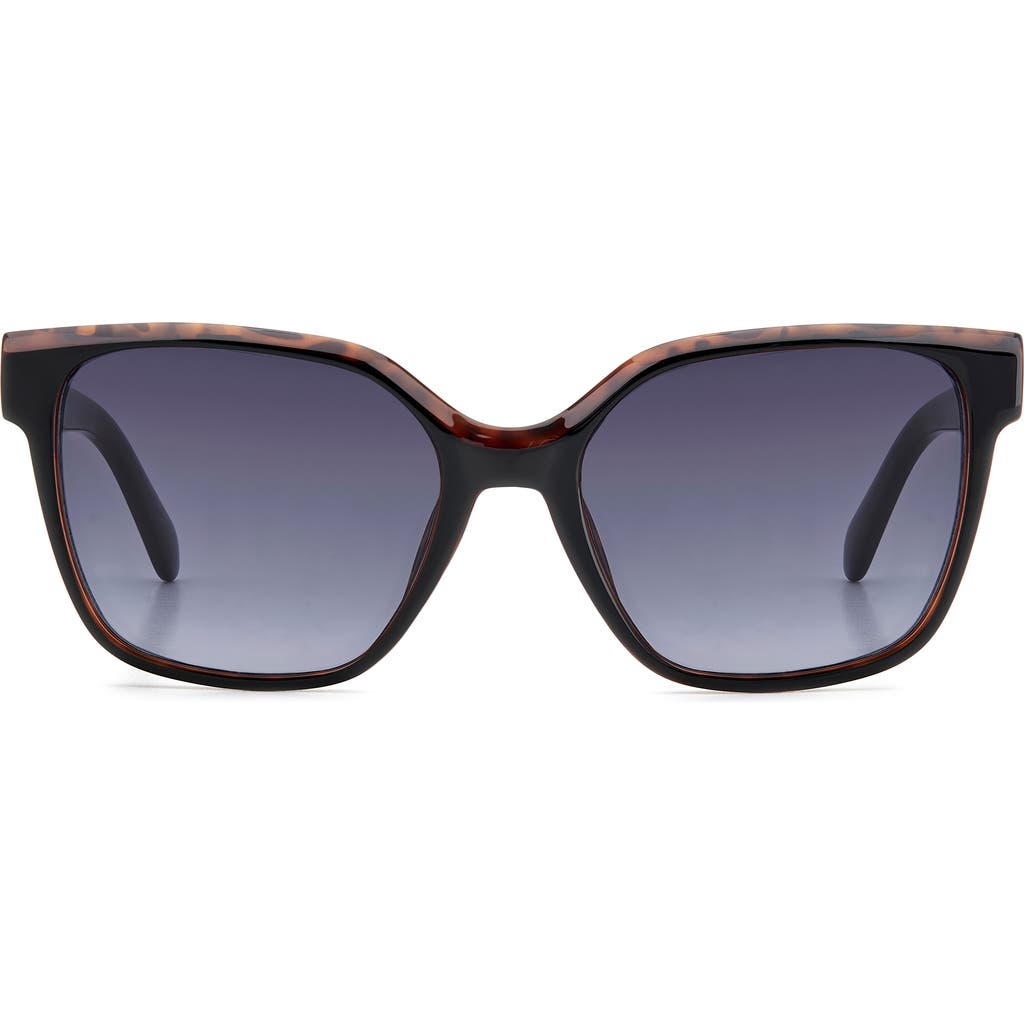 Fossil 55mm Gradient Cat Eye Sunglasses in Black/Dark Grey Sf  product