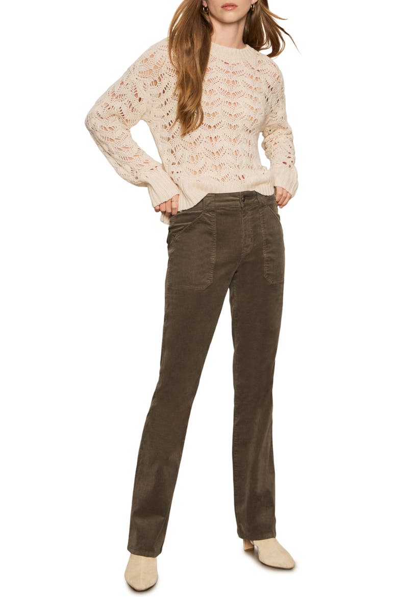 Boheme Open Stitch Sweater, Alternate, color, LIGHT OAT