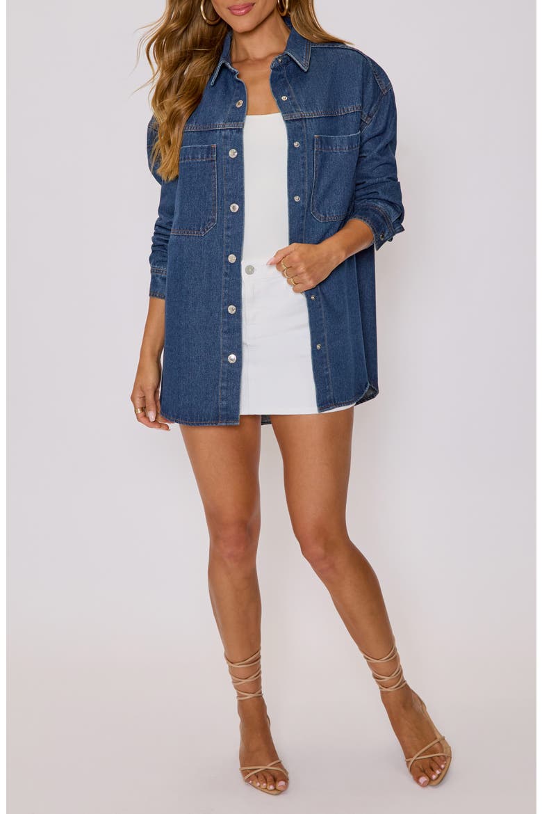 Kai Denim Shirt, Alternate, color, DK DENIM BLUE