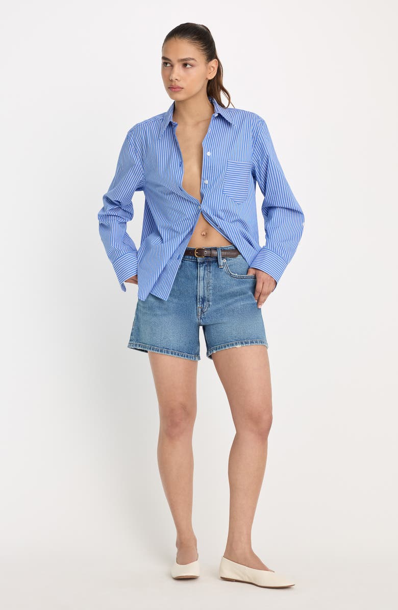 Good American Good Everyday Shorts, Alternate, color, Indigoi1102