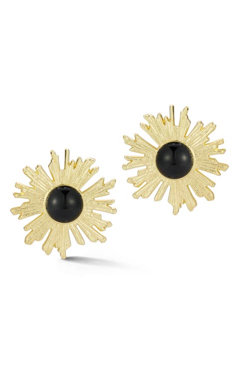 Flower Statement Stud Earrings