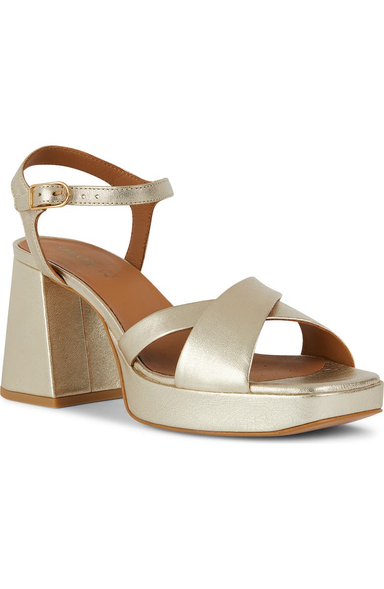 Geox Soledea Water Resistant Block Heel Sandal, Main, color,