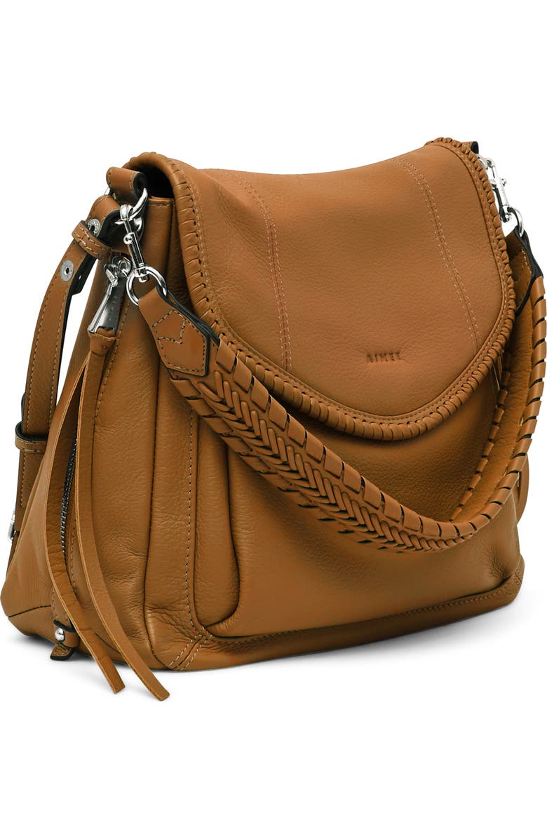 AIMEE All for Love Convertible Leather Shoulder Bag, Alternate, color, Latte