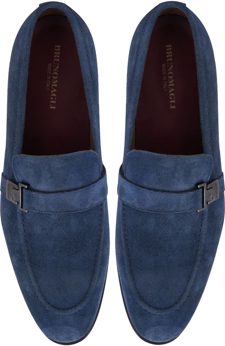 Bruno Magli Arlo Loafer, Alternate, color, Light Blue Suede