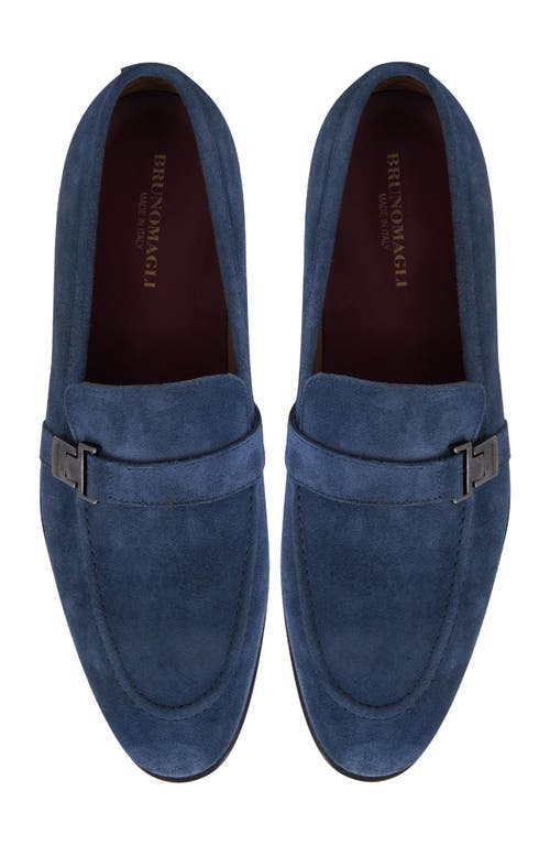 Bruno Magli Arlo Loafer In Light Blue Suede