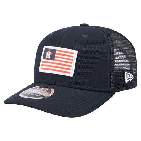 Men's New Era Navy Houston Astros Flag 9SEVENTY COOLERA Stretch-Snap Hat