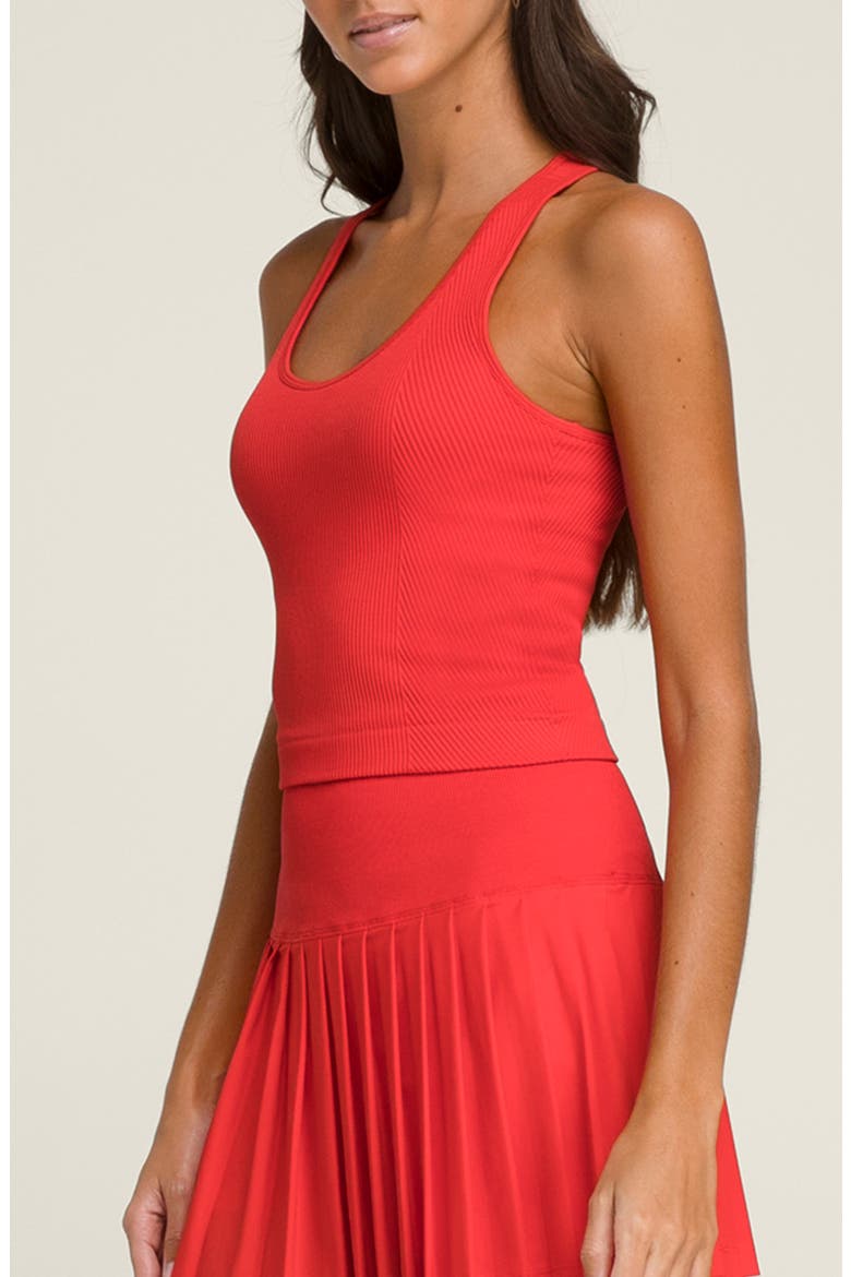 Everyday Rib Bra Tank, Alternate, color, INFRARED