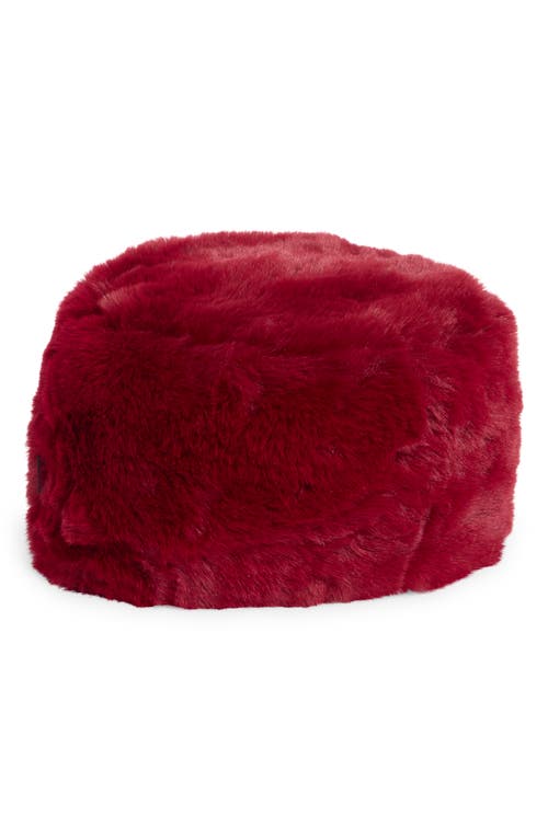 Nanette Lepore Elegant Faux Fur Hat In Red
