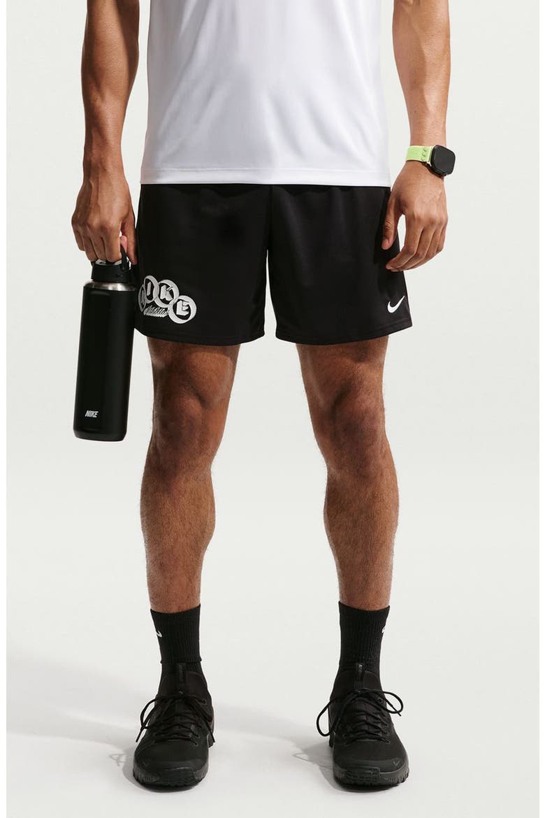 Dri-FIT Flex 7-Inch Athletic Shorts, Main, color, BLACK/ WHITE