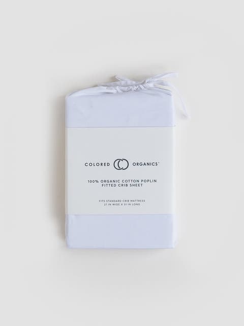 Organic Poplin Fitted Crib Sheet (Baby)